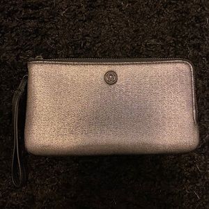 Silver LuluLemon wallet